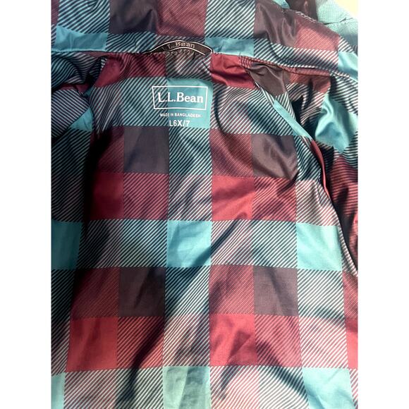 LL Bean Little Kids Large 6X/7 Green Pathfinder Waterproof 3 in 1 Ski Jacket - Picture 4 of 12